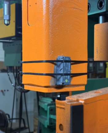 Operational vibration testing and validated ANSYS modal analysis of the spindle assembly.